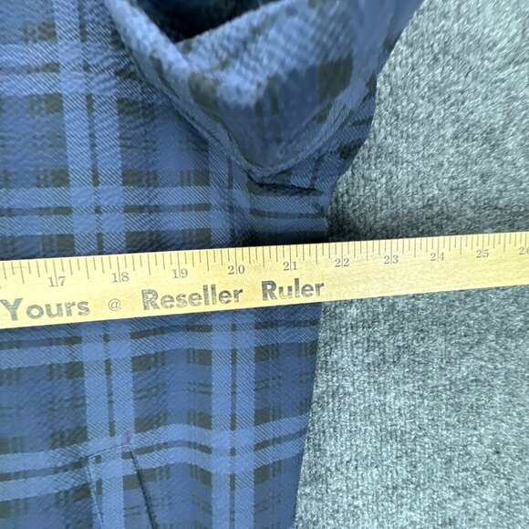 Paisley & Gray Bomber Jacket Mens Medium Blue Plaid Full Zip Slim Fit Seersucker - Picture 10 of 16